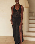Ramatuelle Dress - Black Lace Crochet