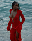 Montego Dress - Chili Pepper Lace Crochet