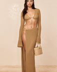 Palermo Skirt - Antique Gold Lace Crochet