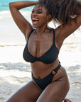 Maui Top - Black Crinkle