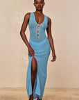 Ramatuelle Dress - Ibiza Blue Lace Crochet