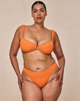 Seychelles Bottom - Tangerine Crinkle (Modest Coverage)