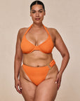 Bronte Bottom - Tangerine Crinkle