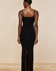 Provence Dress - Black Knit Rib