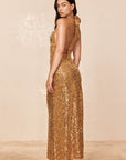 Catania Dress - Antique Gold Sequin