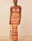 Montego Bandeau Dress - Sardinia Stripe