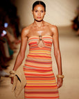 Montego Bandeau Dress - Sardinia Stripe