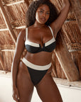 Clovelly Top - Black/Ivory