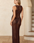 Monte Carlo Tie Dress - Espresso Petit Crochet