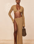 Palermo Skirt - Antique Gold Lace Crochet
