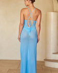 Ramatuelle Dress - Ibiza Blue Lace Crochet