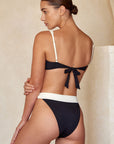 Clovelly Top - Black/Ivory