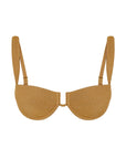 Cala Roja Top - Antique Gold Lurex Rib