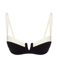 Clovelly Top - Black/Ivory