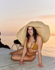 Hanalei Top - Antique Gold Lurex Rib