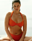 Honolulu Top - Tangerine Crinkle