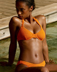 Honolulu Top - Tangerine Crinkle