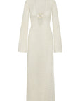 Montego Dress - Ivory Shiny Treble Knit