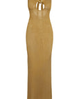 Montego Bandeau Dress - Antique Gold Lace Crochet