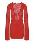 Montego Mini Dress - Chili Pepper Lace Crochet