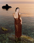 Catania Dress - Antique Gold Sequin