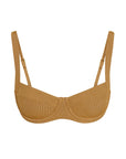 Sorrento Top - Antique Gold Lurex Rib