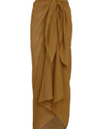 St. Tropez Sarong - Antique Gold Crinkle Linen