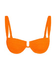 Cala Roja Top - Tangerine Crinkle