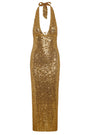 Catania Dress - Antique Gold Sequin