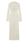 Montego Dress - Ivory Shiny Treble Knit
