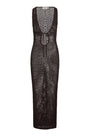 Monte Carlo Tie Dress - Espresso Petit Crochet