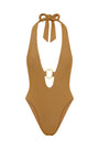Montego One Piece - Antique Gold Lurex Rib