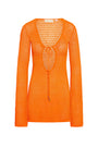 Montego Mini Tie Dress - Tangerine Lace Crochet
