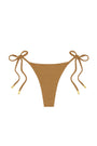 Palma Thong - Antique Gold Lurex Rib